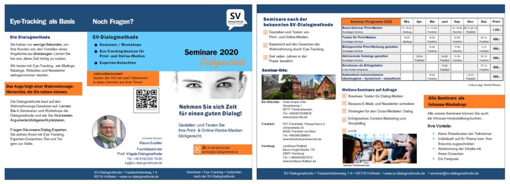 Seminar Programm 2020
