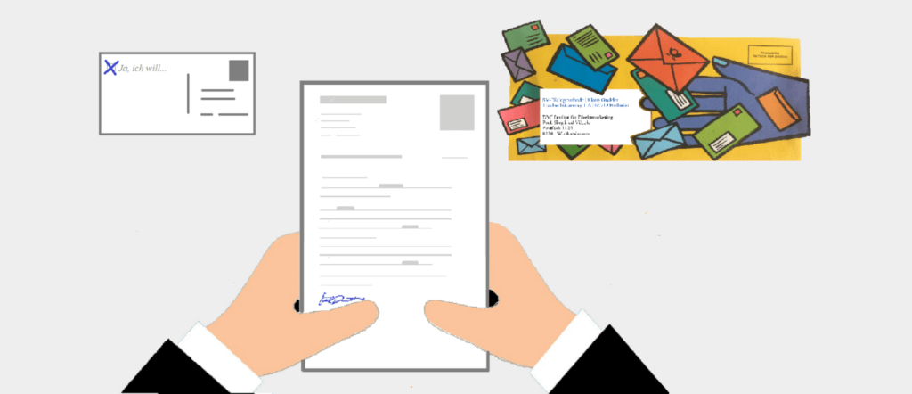 svBlog, kreativ Versand-Kuverts und Antwortkarte response-element
