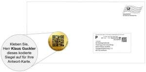 Kuvert Personalisierung Sticker SV-Dialogmethode im svBlog