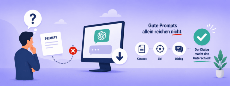 Dialogmethode für KI und ChatGPT – Warum gute Prompts allein nicht ausreichen